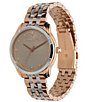 Color:Two Tone - Image 3 - Women's Starlight Quartz Analog Two Tone Stainless Steel Bracelet Watch