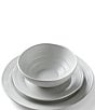 Color:White - Image 3 - Ridge 12-Piece Dinnerware Set