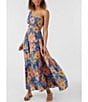 Color:Floral Multi - Image 3 - Aya Floral Printed Side Cut-Out One-Shoulder Maxi Dress