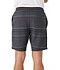 Color:Black - Image 2 - Bavaro Yarn-Dyed-Stripe Fleece 19#double; Outseam Shorts