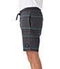 Color:Black - Image 3 - Bavaro Yarn-Dyed-Stripe Fleece 19#double; Outseam Shorts