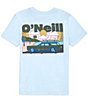 Color:Sky Blue - Image 1 - Big Boys 8-20 Short Sleeve Country Squire T-Shirt