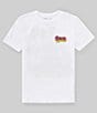 Color:White - Image 2 - Big Boys 8-20 Short Sleeve Tiki Man Graphic T-Shirt
