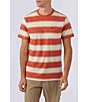 Color:Picante - Image 1 - Bolder Short Sleeve Yarn-Dyed Striped T-Shirt