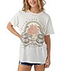 Color:Winter White - Image 1 - Grow Love Oversized Graphic T-Shirt
