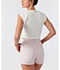 Color:Winter White - Image 2 - Hayden Cinched Front Knit Tank Top