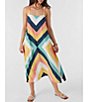 Color:Multi - Image 1 - Miranda Printed Crepe Midi Dress