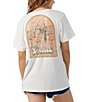 Color:Winter White - Image 1 - Oversized Canyon Poppy Graphic T-Shirt