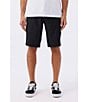 Color:Black - Image 1 - Reverse Solid 10#double; Outseam Hybrid Shorts