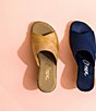 Color:Beige - Image 3 - Christina Leather Banded Cork Platform Wedge Sandals