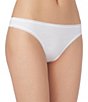 Color:White - Image 1 - Cabana Cotton Low Rise Thong