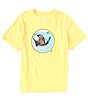 Color:Yellow - Image 1 - Short-Sleeve Heritage Novelty Graphic Crew Neck T-Shirt