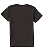 Color:Washed Black - Image 2 - Big Girls 7-16 Short Sleeve Vinyl Record OS T-Shirt