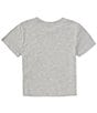 Color:Grey - Image 2 - Big Girls 7-16 Short Sleeve Cherry Telephone Crop T-Shirt