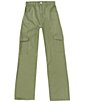 Color:Olive Vine - Image 1 - Big Girls 7-16 Cargo Pocket Twill Pant