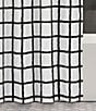 Color:Black/White - Image 2 - Maverick Cotton Shower Curtain