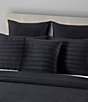 Color:Black - Image 3 - Valencia 20#double; Square Quilted Decorative Pillow