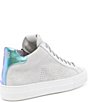 Color:Glim - Image 2 - Thea Glim Suede Mid Top Lace-Up Sneakers