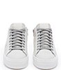 Color:Glim - Image 6 - Thea Glim Suede Mid Top Lace-Up Sneakers