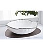 Color:White - Image 4 - Salerno Porcelain Oversized Serving Bowl