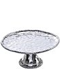 Color:Silver - Image 1 - Verona Porcelain Silver Round Cake Plate