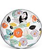 Color:Multi - Image 1 - Poppy Garden Stoneware Serving Plate