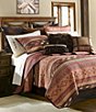 Color:Red/Tan - Image 1 - Paseo Road by HiEnd Accents Broken Arrow Reversible Southwestern Quilt Mini Set