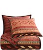 Color:Red/Tan - Image 2 - Paseo Road by HiEnd Accents Broken Arrow Reversible Southwestern Quilt Mini Set