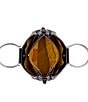 Color:Black - Image 4 - Empoli Ring Handle Leather Satchel Bag