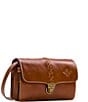 Color:Tan - Image 4 - Heritage Collection Bianco Braided Leather Convertible Crossbody Bag