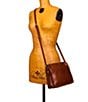 Color:Tan - Image 5 - Heritage Collection Nazaire Top Zip Crossbody Bag