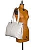Color:Latte - Image 5 - Maremma Leather Tote Bag