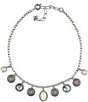 Color:Silver Ox - Image 2 - Multi Charm Collar Necklace