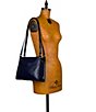 Color:Oceano - Image 5 - Renata Leather Flap Shoulder Bag