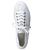 Color:White Leather - Image 5 - Bixby Leather Platform Lace-Up Sneakers