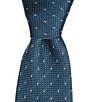 Color:Blue - Image 1 - Grenadine Dot 3.14#double; Woven Silk Tie
