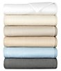 Color:Blue - Image 2 - All Seasons Cotton Plush Solid Throw Blanket