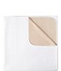 Color:White - Image 1 - Alta Reversible Cotton Bed Blanket
