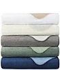 Color:White - Image 2 - Alta Reversible Cotton Bed Blanket