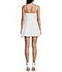 Color:Off-White - Image 2 - V-Neck Fit & Flare Lace Dress
