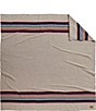 Color:Taupe/Multi - Image 2 - National Park Yellowstone Striped Wool Blanket