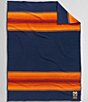 Color:Navy/Multi - Image 2 - National Parks Grand Canyon Wool & Cotton Throw with Carrier