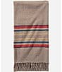 Color:Mineral Umber - Image 1 - Striped 5th Avenue Merino Wool Throw