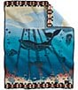 Color:Tide School - Image 3 - Tide School Southwestern Print Crib Blanket