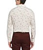 Color:Egret - Image 2 - Big & Tall Engineered Print Stretch Long-Sleeve Woven Shirt