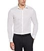 Color:Bright White - Image 1 - Big & Tall Solid Dobby Water-Repellent Long-Sleeve Woven Shirt