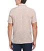 Color:Cedar Wood - Image 2 - Hand Line Print Short Sleeve Woven Shirt