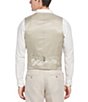 Color:Natural Linen - Image 2 - Linen Herringbone Suit Separates Vest