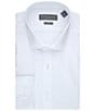 Color:White - Image 1 - Slim Fit Spread Collar Chateau Herringbone Solid Dress Shirt