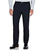 Color:Navy - Image 1 - Slim-Fit Stretch Flat-Front Plaid Suit Separates Dress Pants